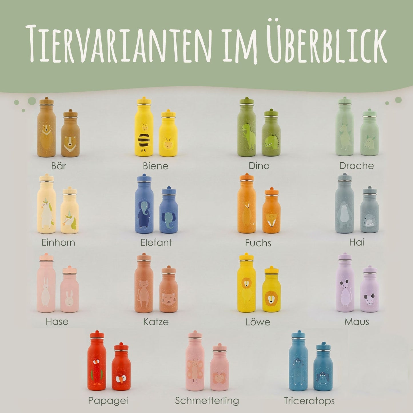 Trinkflasche aus Edelstahl für Kinder