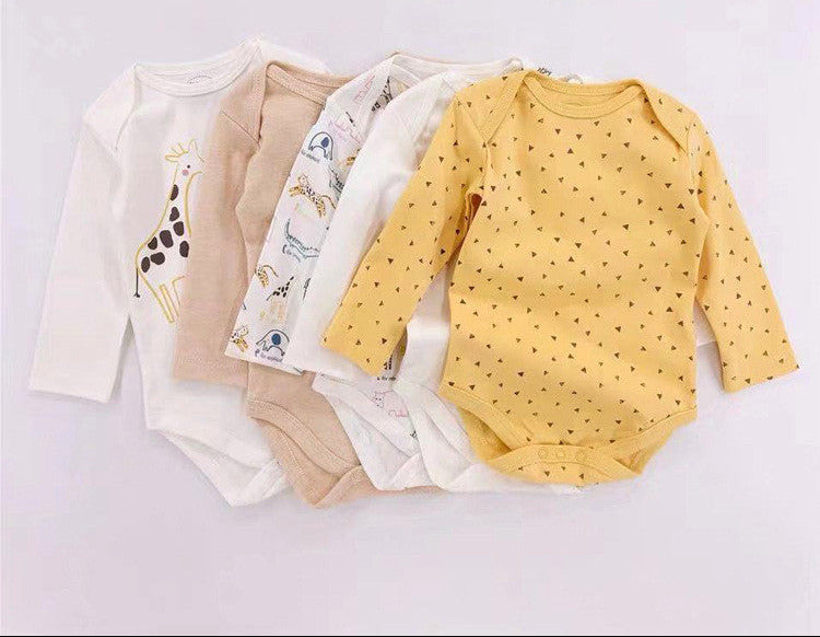 5er Set Langarm-Babybodies