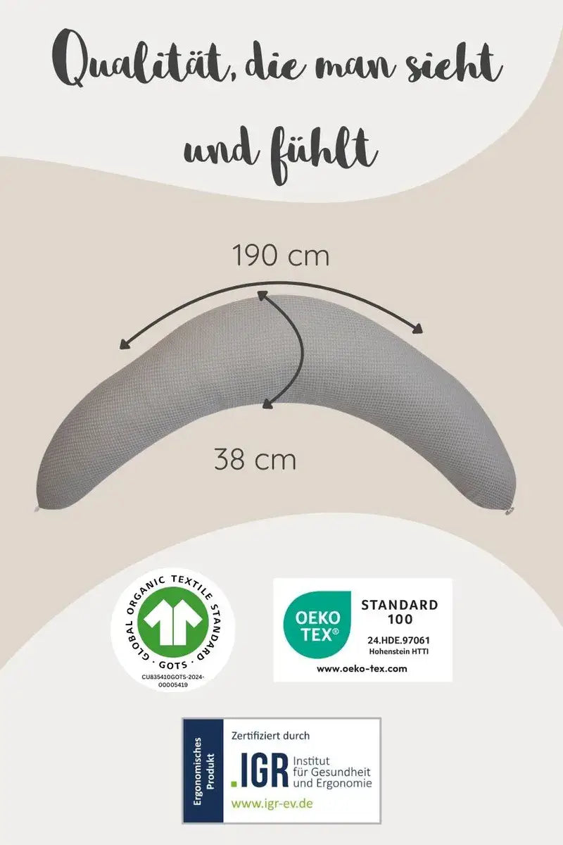 Stillkissen mit Bezug aus Musselin inkl. Lagerungsbezug