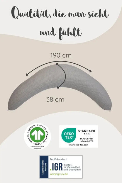 Stillkissen mit Bezug aus Musselin inkl. Lagerungsbezug