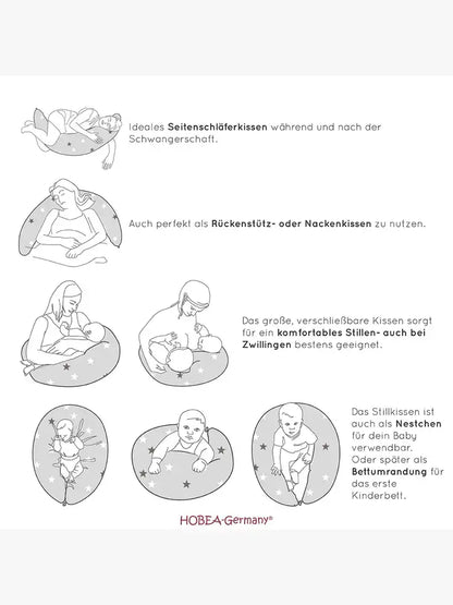 Stillkissen mit Bezug aus Musselin inkl. Lagerungsbezug