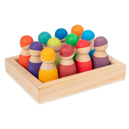 Holzspielsystem nach Montessori-Prinzipien