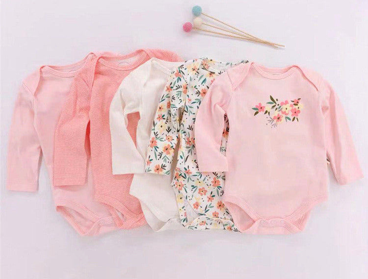 5er Set Langarm-Babybodies