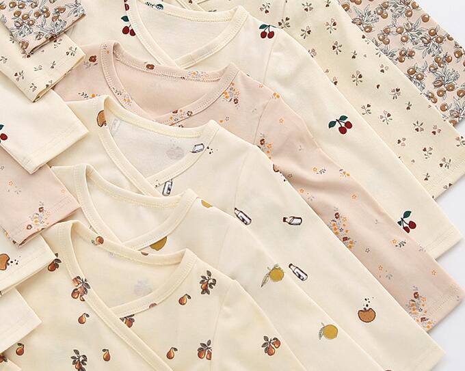 Baby-Set mit Wickelbody und Leggings aus 100% Baumwolle