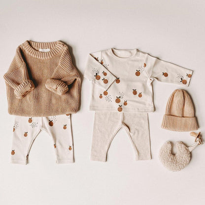 Babyset aus Shirt und Hose aus Biobaumwolle