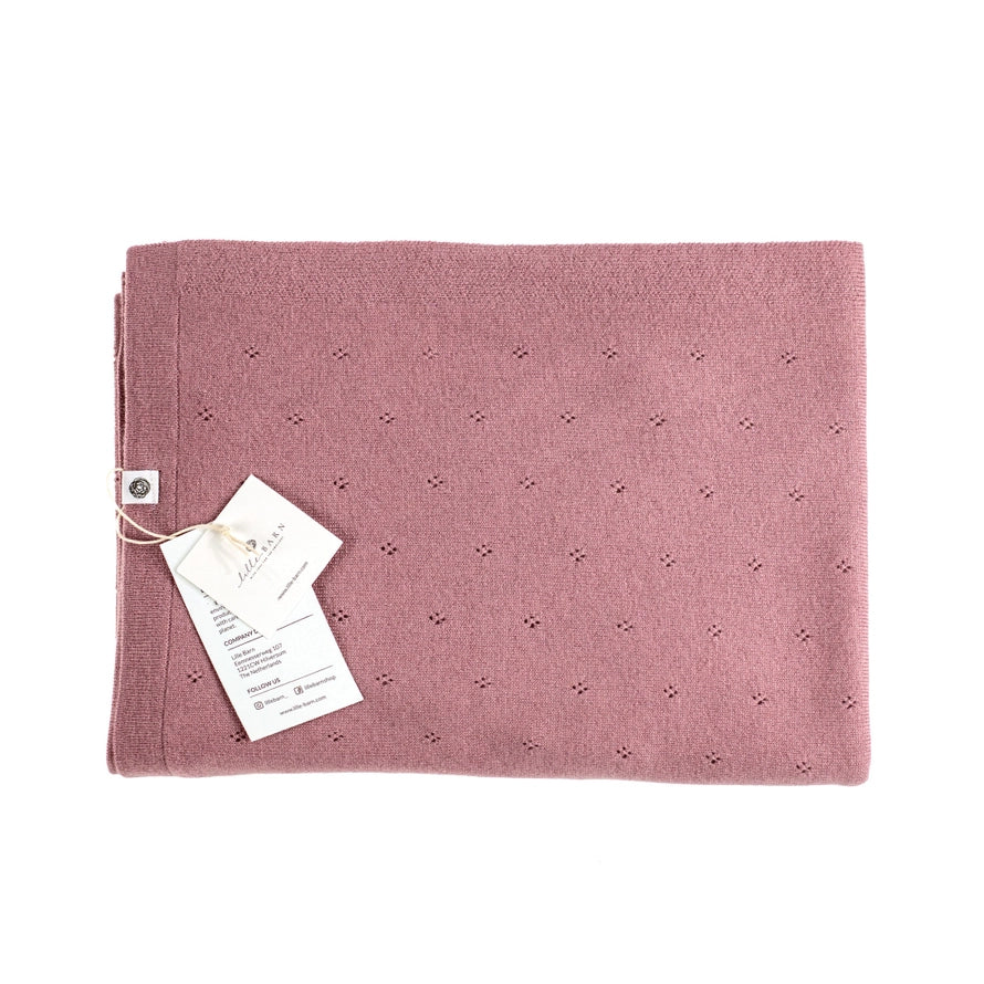 Gestrickte Babydecke aus Merinowolle