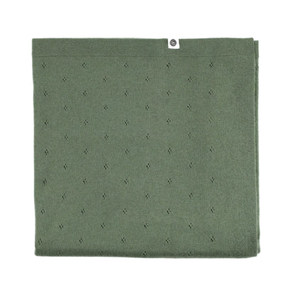 Gestrickte Babydecke aus Merinowolle