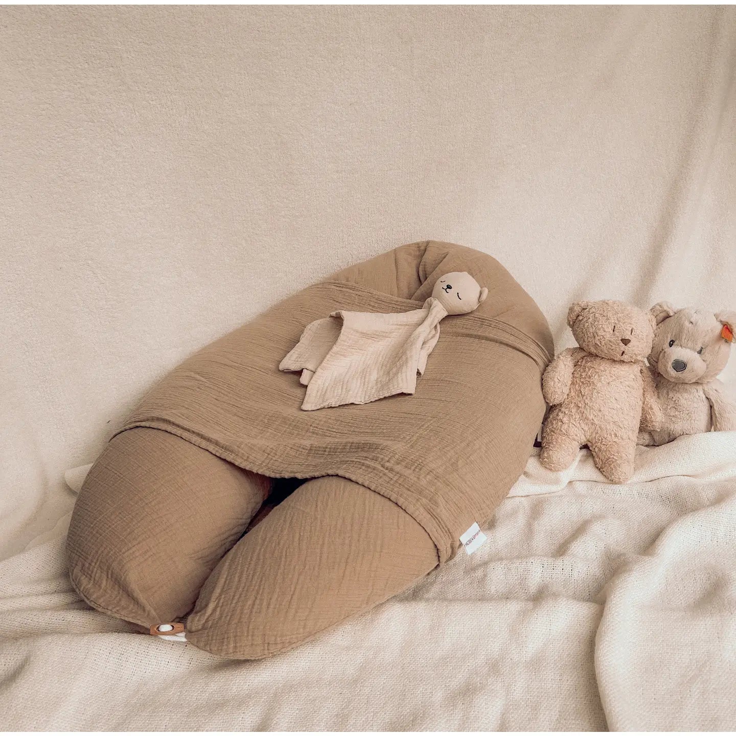 Stillkissen mit Bezug aus Musselin inkl. Lagerungsbezug