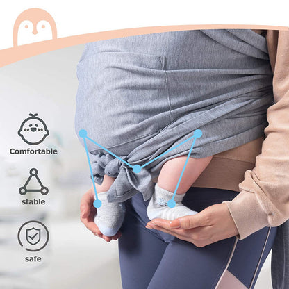Babytragetuch mit festem Rückenteil