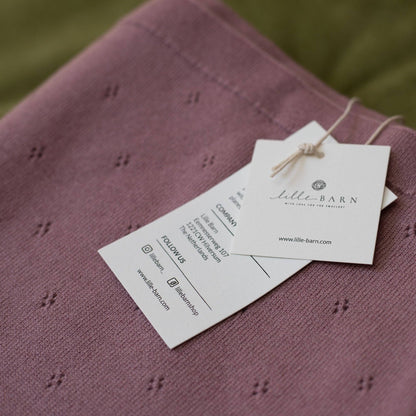 Gestrickte Babydecke aus Merinowolle