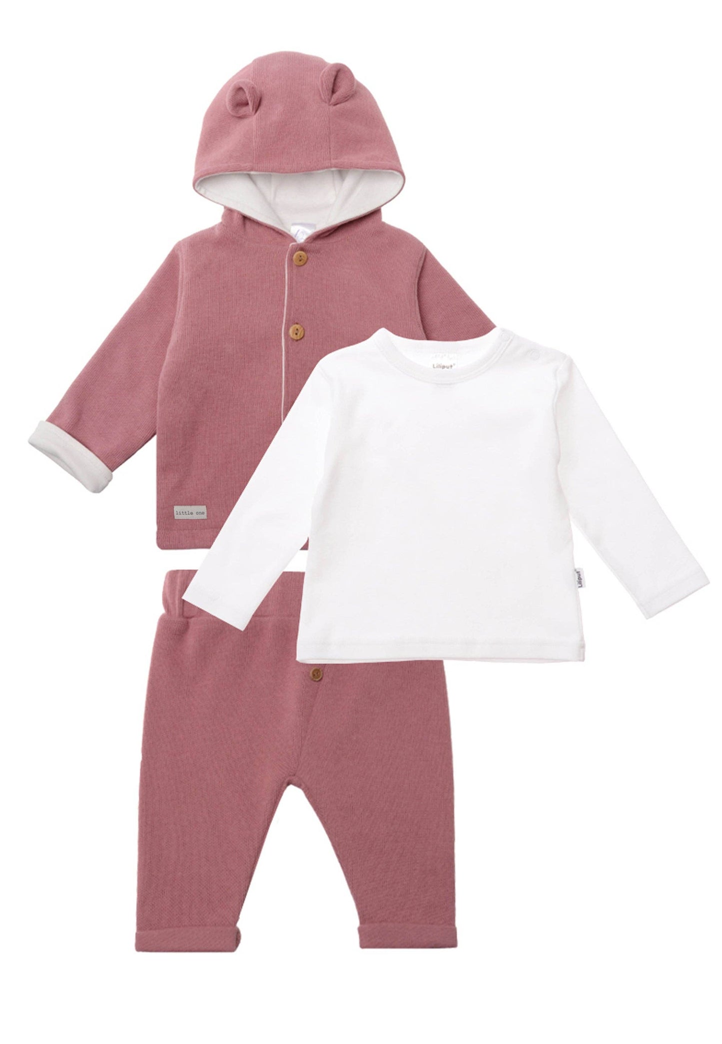 3-teiliges Erstausstattungsset aus Rib-Strick