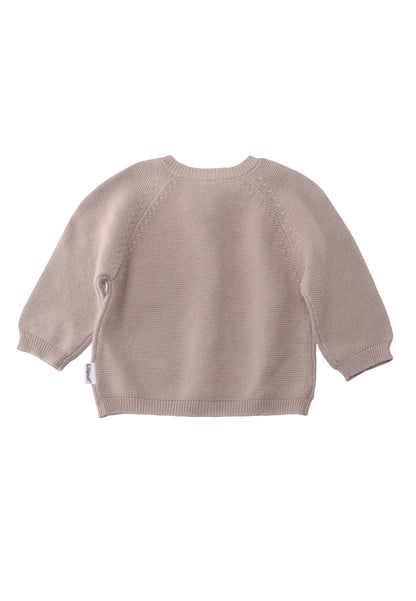 Strickjacke mit Holzknöpfen aus Baumwolle