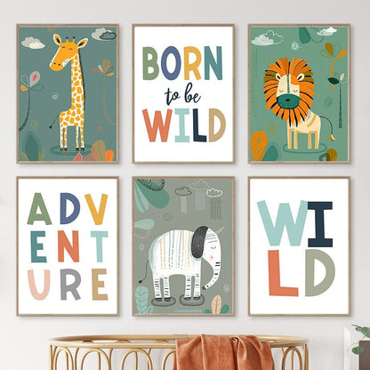 Poster fürs Kinderzimmer Dschungel