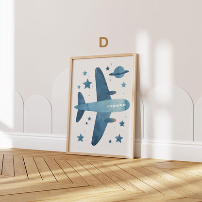 Poster fürs Kinderzimmer - Thema Luftfahrt